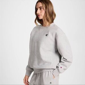 Champion Women's Fleece Pullover Sweatshirt - Heather Gray - medium NWT